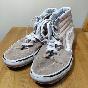 Pink high top vans Size 7